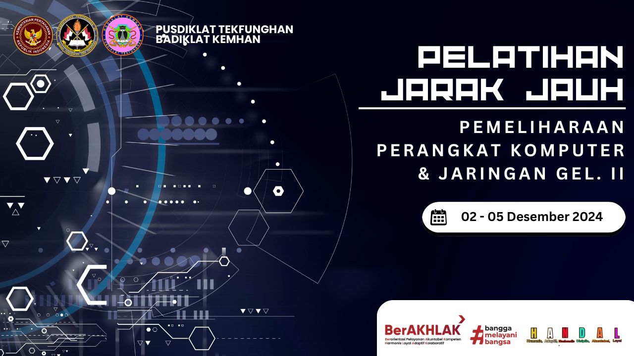 Diklat PJJ Pemeliharaan Perangkat Komputer & Jaringan